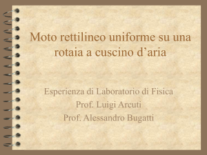 Esperimento moto rettilineo uniforme