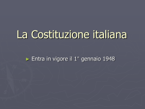 La Costituzione italiana
