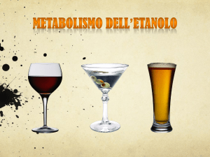 Metabolismo dell`etanolo