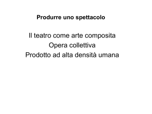 Produrre uno spettacolo