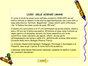 BENVENUTI - Liceo Duca d`Aosta