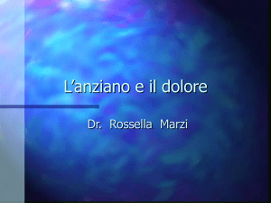 L`anziano e il dolore