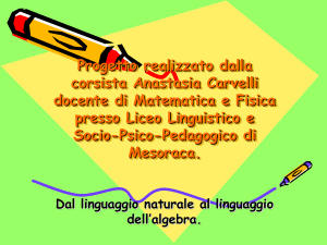 Procedere per problemi concreti