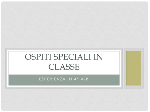 Ospiti speciali in classe