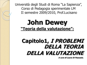 teoria della valutazione cap. I storyboard - e-learning