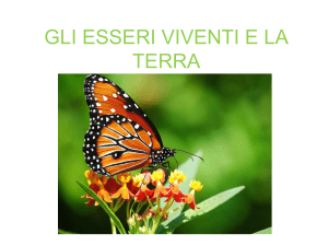 GLI ESSERI VIVENTI E LA TERRA