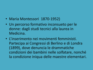LA SCUOLA E IL PROCESSO DI UNIFICAZIONE NAZIONALE