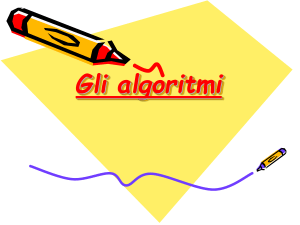 Gli algoritmi - "E. Mattei"