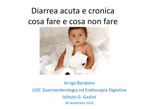 Diarrea acuta e cronica