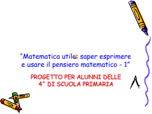 Matematica utile: saper esprimere e usare il pensiero matematico