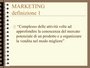 MARKETING definizione