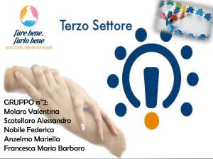PRESENTAZIONE GRUPPO 2 TERZO SETTORE