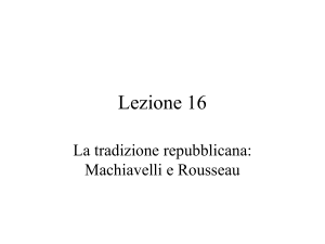Lezione 16 - Dipartimento di Scienze sociali e politiche