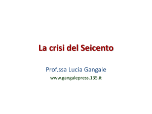 La crisi del Seicento