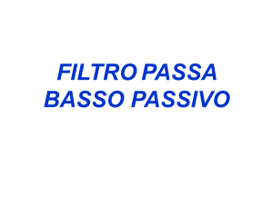 filtro passa basso passivo