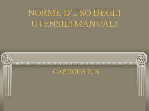 norme d`uso degli utensili manuali