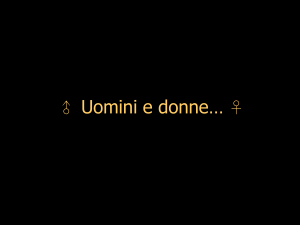 Uomini e donne…