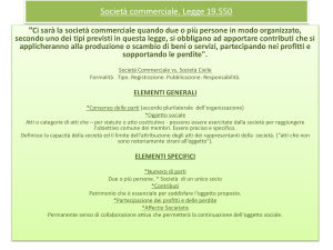 Società commerciale. Legge 19.550
