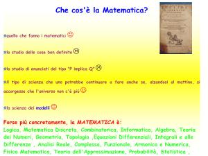 Cos`è la matematica applicata? (vnd.ms