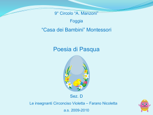 lla Casa dei Bambini - Il 9° Circolo «Manzoni