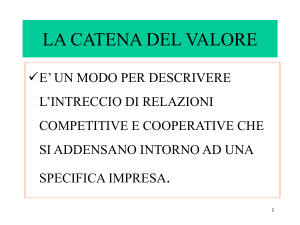 LA CATENA DEL VALORE