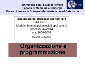 Università degli Studi di Ferrara Facoltà di Medicina e Chirurgia