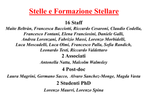 Stelle e Formazione Stellare