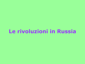 La Rivoluzione russa