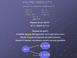 Valore assoluto e radici