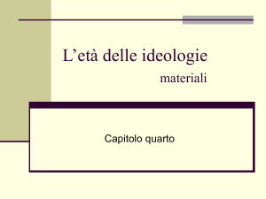 L`età delle ideologie