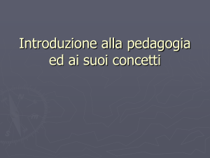 Introduzione alla pedagogia