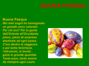 buona pasqua - Istituto "San Giuseppe"