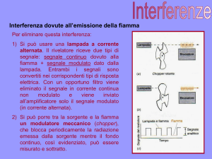 Interferenza dovute all`emissione della fiamma