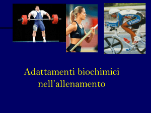 18.biochimica dell`allenamento