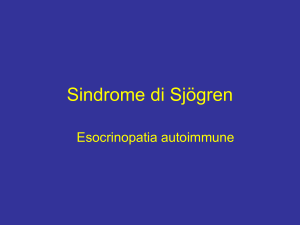 13 lezione(sindrome di sjogren)