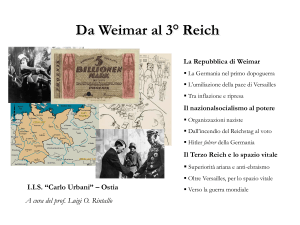 Dalla repubblica di Weimar al Terzo Reich