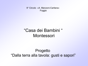 Diapositiva 1 - Il 9° Circolo «Manzoni