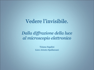 Vedere l`invisibile. Dalla diffrazione della luce al microscopio