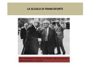 la scuola di francoforte