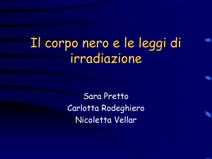 Il corpo nero e le leggi di irradiazione