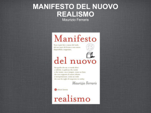 manifesto del nuovo realismo