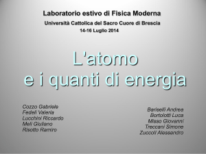 atomo2t2014 - Dipartimento di Matematica e Fisica