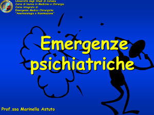 Emergenze psichiatriche