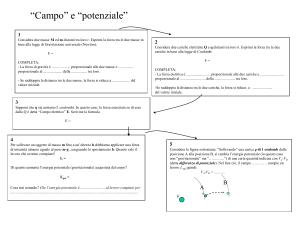 Campo elettrico e differenza di potenziale