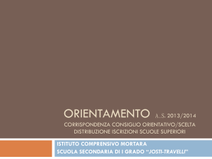 Corrispondenza tra consiglio orientativo e scelta
