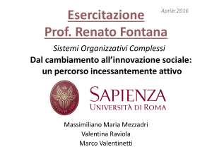 Esercitazione sul mutamento sociale