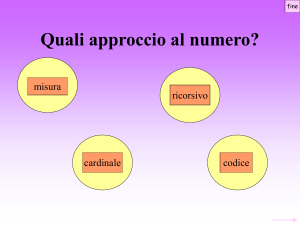 Quali approccio al numero?