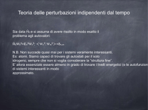6. TEORIA DELLE PERTURBAZIONI File - e-Learning