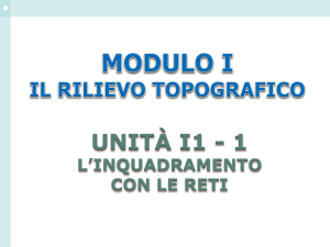 Realizzazione rete di inquadramento