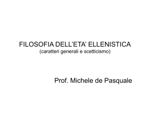 caratteri generali della filosofia ellenistica e - Digilander
